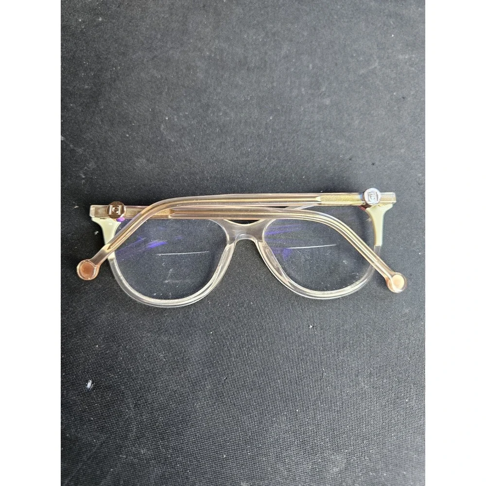 Carolina Herrera Women's Eyeglasses Clear Pink Red Cat Eye Frames Only